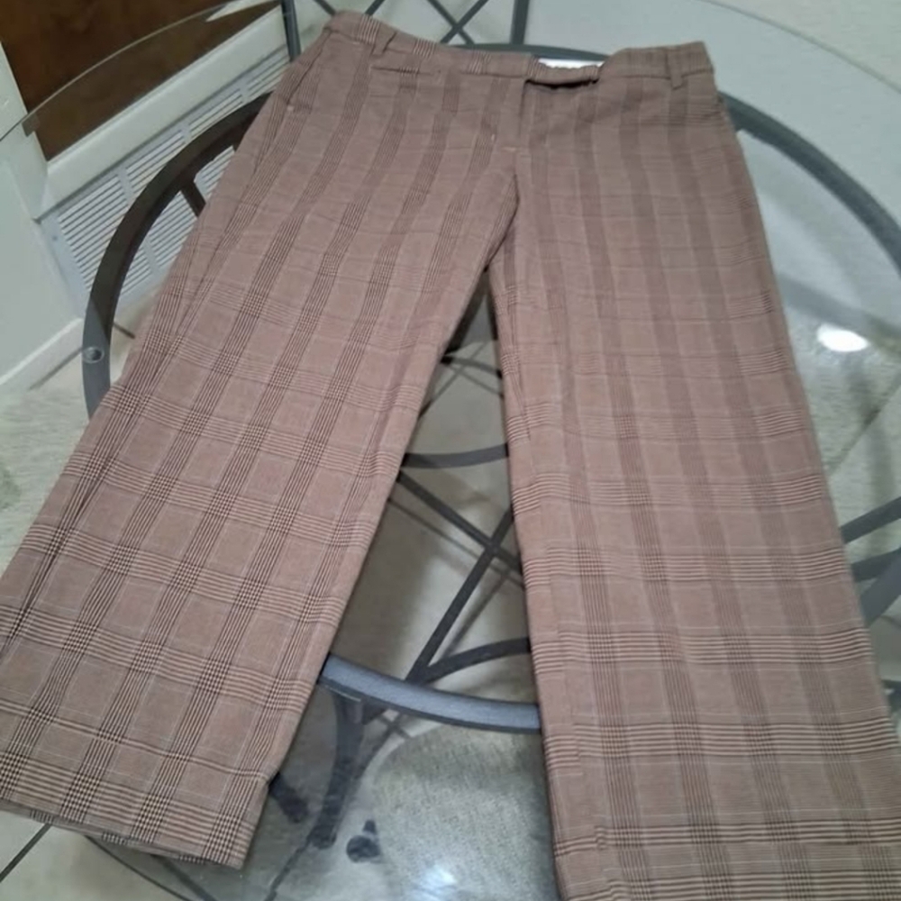 Chic Plaid Wide Leg Pants